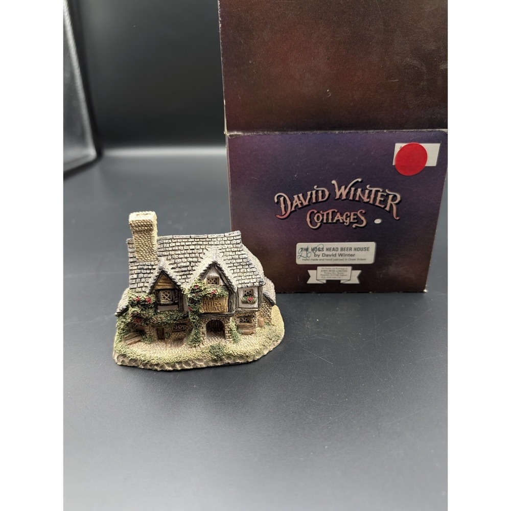 The Hogs Head Beer House 1985 David Winter Cottages Box & Coa